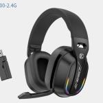 Headphones GT100 Noise Cancelling 2.4G Wireless Headset Over Ear 5.4 Earphone